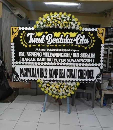 Papan Bunga Duka Pantai Indah Kapuk